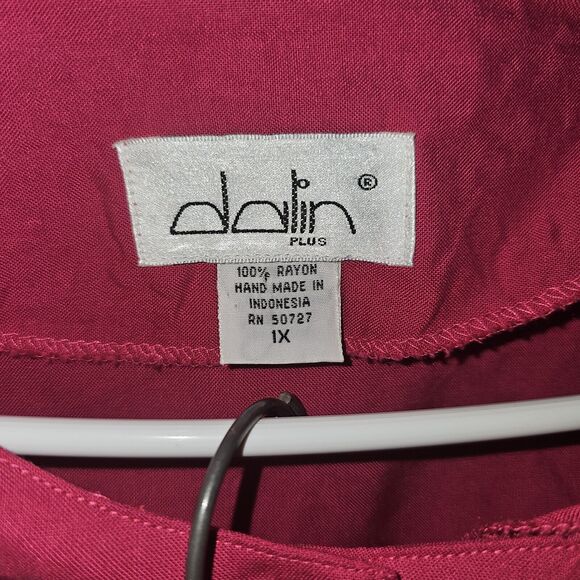 Dalin Pink Beaded Shorts And Top Matching Outfit 1X Sparkle Chic Vacation Bright - Picture 7 of 16